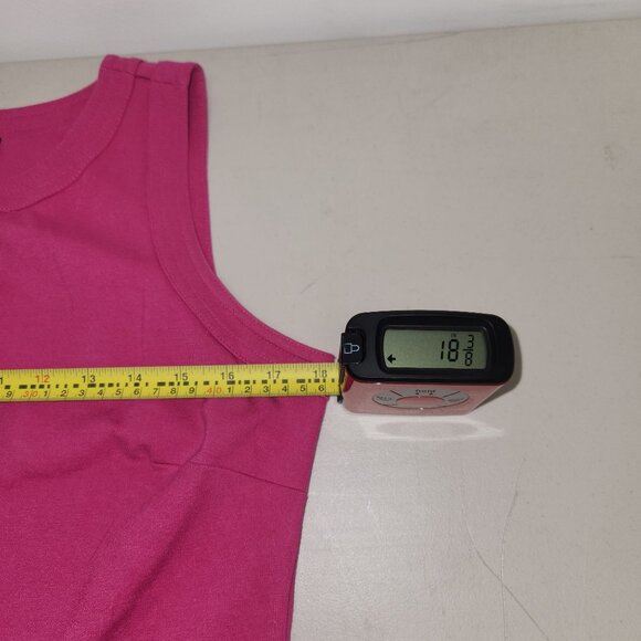 Talbots  10P Pink Sleeveless Button-Front Sheath Dress Pockets Rayon 2392 - Picture 6 of 9